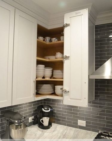 accordion doors for kitchen corner cabinets