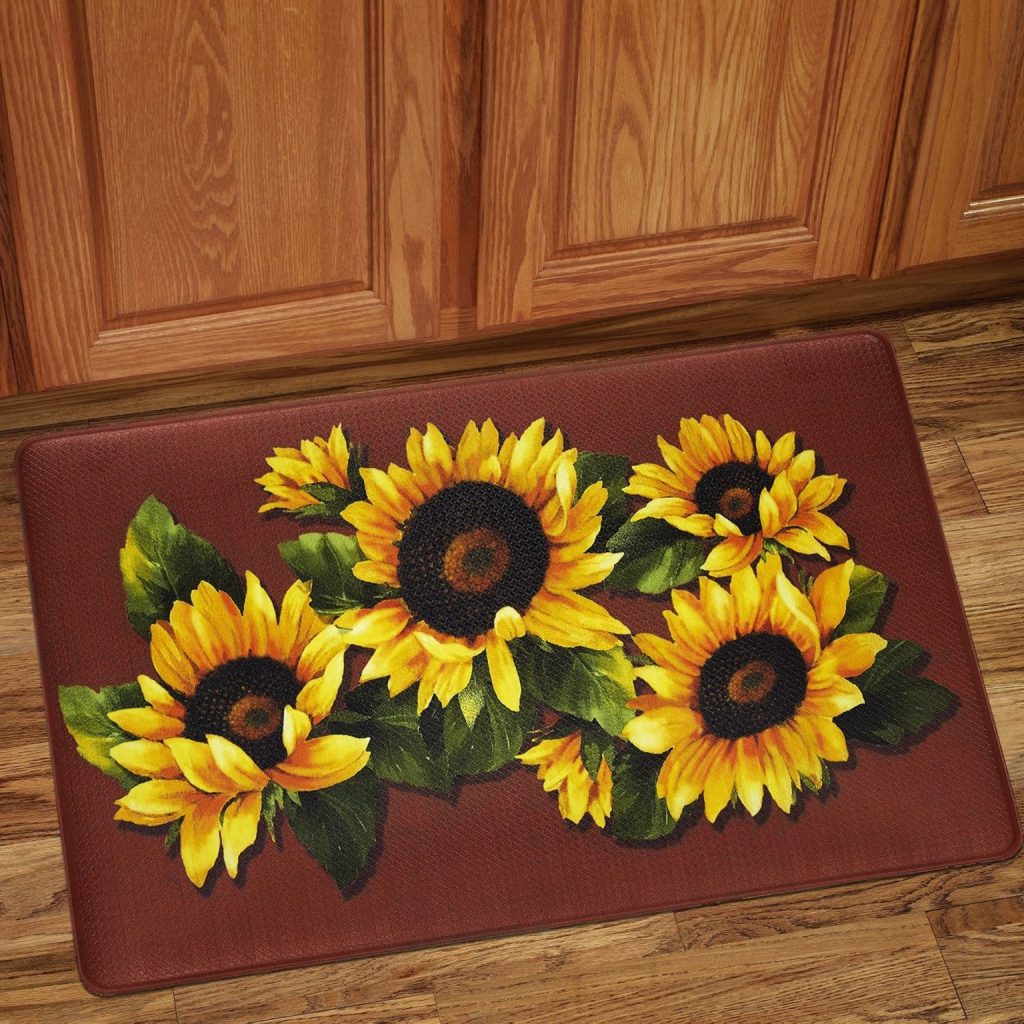 sunflower kitchen rug