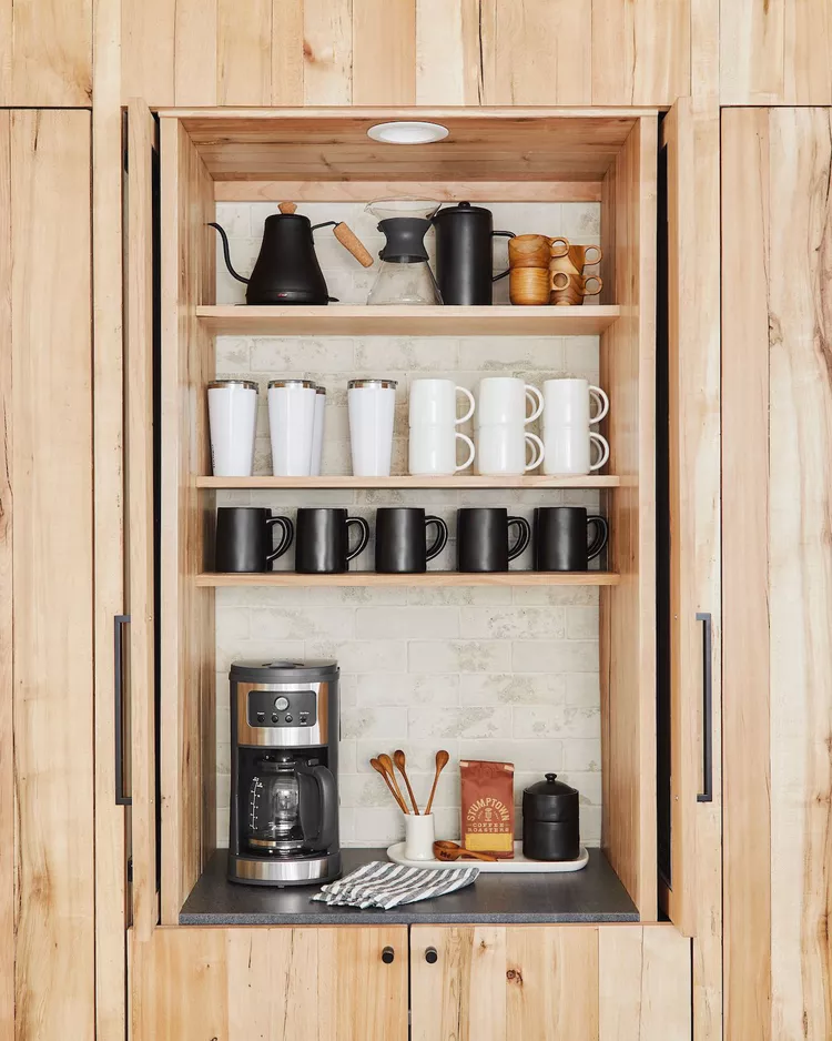 coffee bar ideas for small spaces