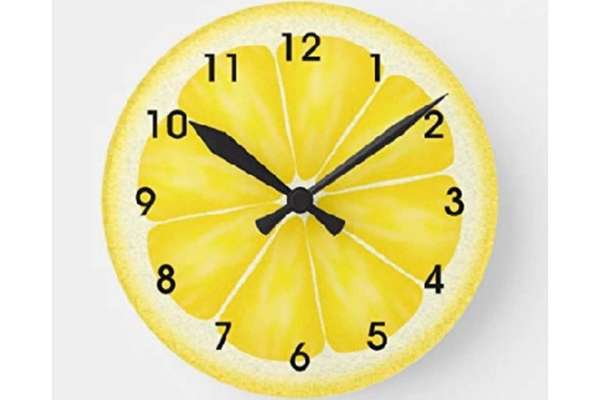 Wall Clock for lemon kitchen