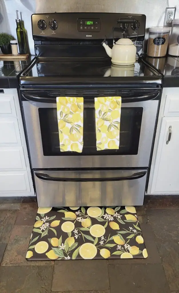 lemon rug for kitchen
