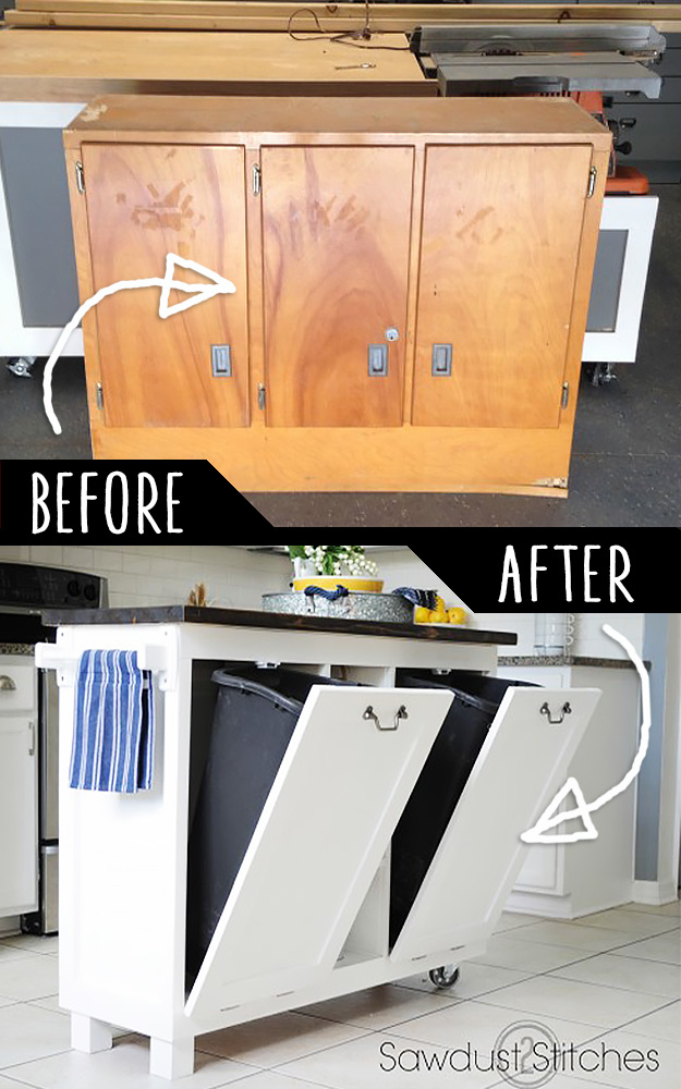 Converting boring drawer into a pull-out cabinet